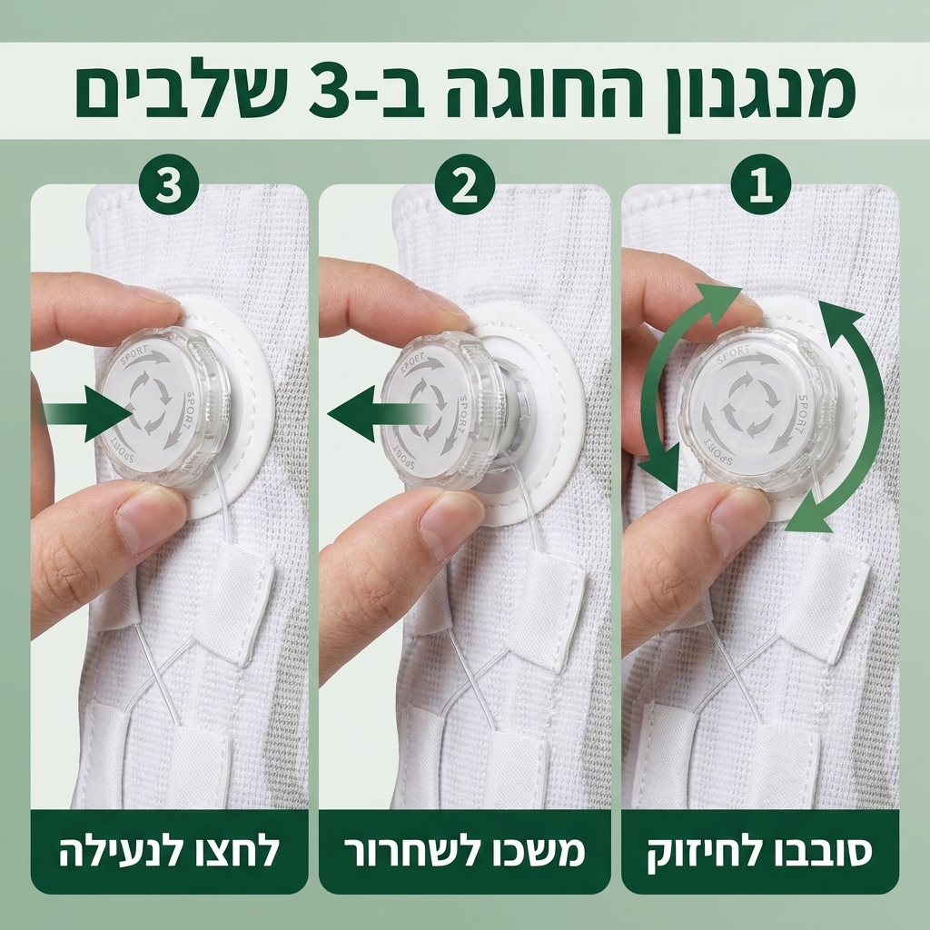 תומך הברך של יציב+